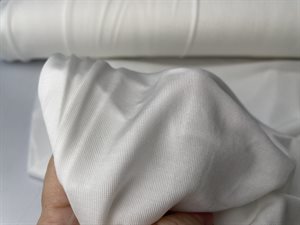 Stræk foer - knækket hvid, polyester - med lidt hold